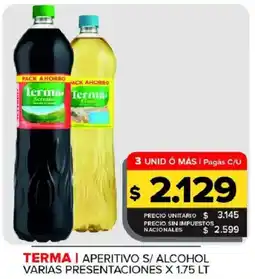 Carrefour Maxi Terma aperitivo s/ alcohol oferta