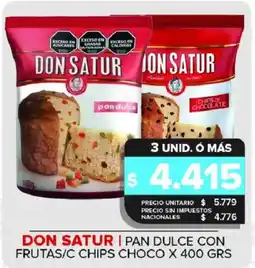 Carrefour Maxi Don satur pan dulce con frutas/c chips choco oferta