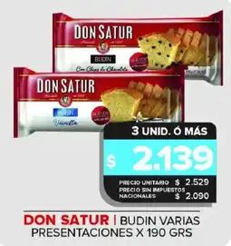 Carrefour Maxi Don satur budin varias presentaciones oferta