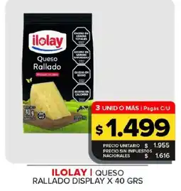 Carrefour Maxi Ilolay queso rallado oferta