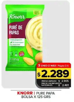 Carrefour Maxi Knorr puré de papas oferta