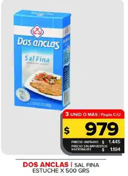 Carrefour Maxi Dos anclas sal fina oferta
