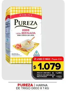 Carrefour Maxi Pureza harina de trigo 0000 oferta
