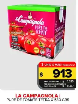 Carrefour Maxi La campagnola pure de tomate oferta