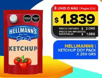 Hellmanns ketchup