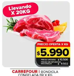Carrefour Maxi Carrefour bondiola congelada br oferta