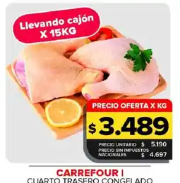 Carrefour Maxi Carrefour cuarto trasero congelado oferta