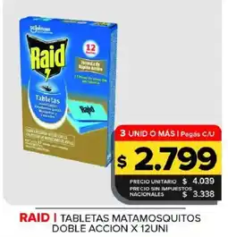 Carrefour Maxi Raid tabletas matamosquitos oferta