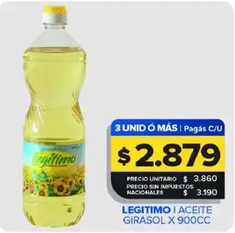 Legitimo aceite girasol