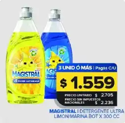 Carrefour Maxi Magistral detergente ultra limon/marina oferta