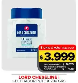 Carrefour Maxi Lord cheseline gel fijador oferta