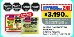Carrefour Maxi Silvia queso danbo/tybo feteado oferta