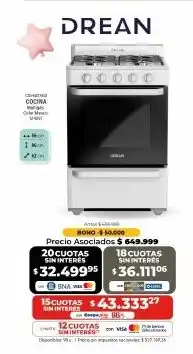 Cooperativa Obrera Drean cocina oferta