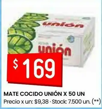 Walmart Mate cocido unión x 50 un oferta