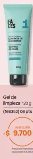 Natura Faces gel de limpieza control de grasa oferta