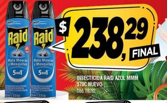 Supermercados Yaguar Insecticida Raid Azul MMM 370c Nuevo oferta