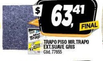 Supermercados Yaguar Trapo Piso Mr. Trapo Ext.Suave Gris oferta