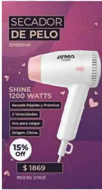 Secador De Pelo