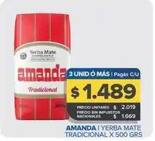 Carrefour Maxi Amanda - yerba mate tradicional oferta