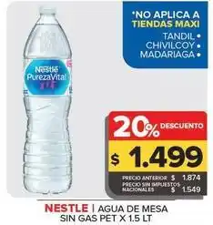 Carrefour Maxi Nestlé - agua de mesa sin gas oferta
