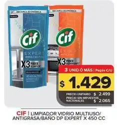 Carrefour Maxi Cif - limpador vidrio multiuso oferta