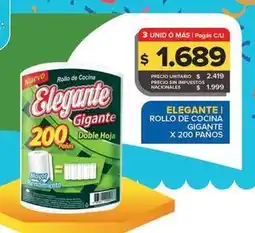 Carrefour Maxi Elegante - rollo de cocina gigante doble hoja oferta