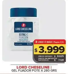 Carrefour Maxi Lord cheseline - gel fijador pote oferta