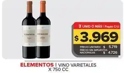 Carrefour Maxi Elementos - vino varietales oferta