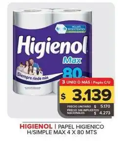 Carrefour Maxi Higienol - papel higienico h oferta