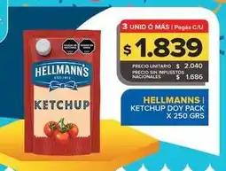 Carrefour Maxi Hellmann's - ketchup oferta