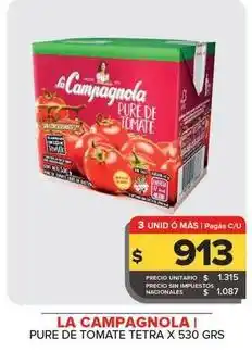 Carrefour Maxi La campagnola - puré de tomate tetra oferta