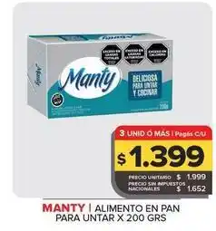 Carrefour Maxi Manty - alimento en pan para unitar oferta