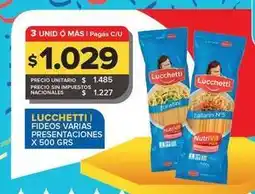 Carrefour Maxi Lucchetti - fideos oferta
