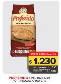 Carrefour Maxi Preferido - pan rallado fortificado oferta