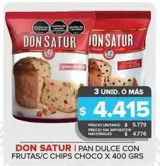 Carrefour Maxi Don satur - pan dulce con frutas oferta