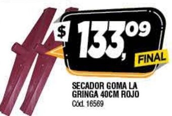Supermercados Yaguar Secador Goma La Gringa 40cm Rojo oferta
