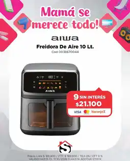 Casa Silvia Aiwa freidora de aire 10 lt. oferta