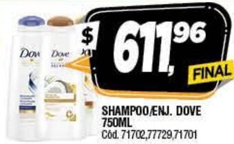 Supermercados Yaguar Shampoo/Enj. Dove 750ml oferta
