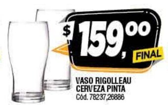Supermercados Yaguar Vaso Rigolleau Cerveza Pinta oferta