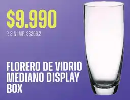 Supermercados Vea Florero de vidrio mediano display box oferta