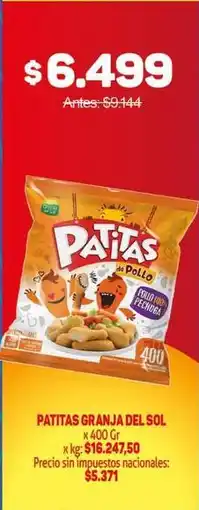 Makro Granja del sol - patitas oferta