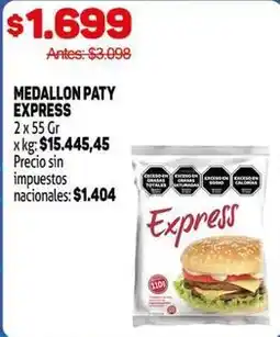 Makro Paty - medallon paty express oferta