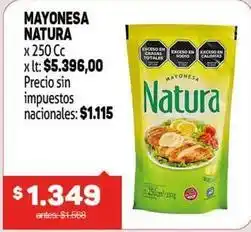 Makro Natura - mayonesa oferta
