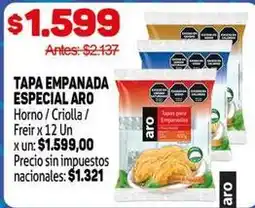 Makro Aro - tapa empanada especial aro oferta