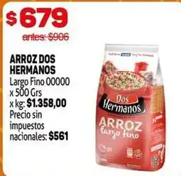 Makro Dos hermanos - arroz dos hermanos largo fino 00000 x 500 grs oferta