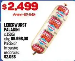 Makro Paladini - leberwurst oferta