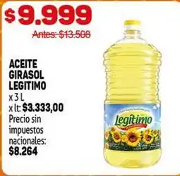 Makro Legítimo - aceite girasol legitimo oferta