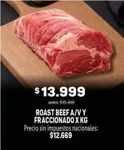 Makro Roast beef a/v y fraccionado x kg oferta