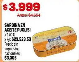Makro Puglisi - sardina en aceite oferta