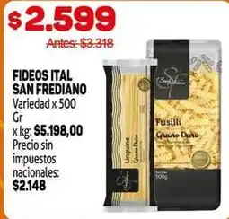 Makro Variedad - fideos ital oferta